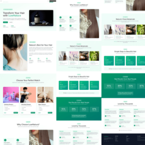 WordPress Botanical Shampoo Website