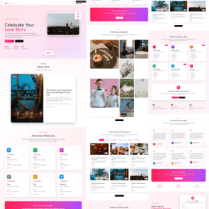 WordPress Wedding Anniversaries Website